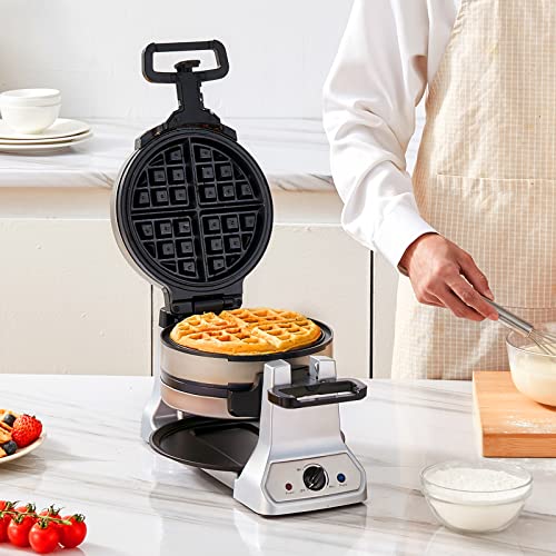 2-Layer Round Waffle Maker, Non-Stick, 1400W, Browning Control