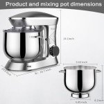 Vezzio 9.5 Qt Kitchen Stand Mixer (Silver)