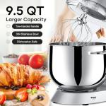 Vezzio 9.5 Qt Kitchen Stand Mixer (Silver)