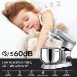 Vezzio 9.5 Qt Kitchen Stand Mixer (Silver)