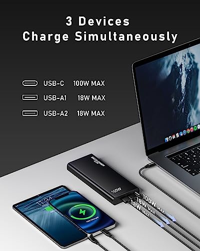 26800mAh Portable Laptop Power Bank with Fast-Charging PD