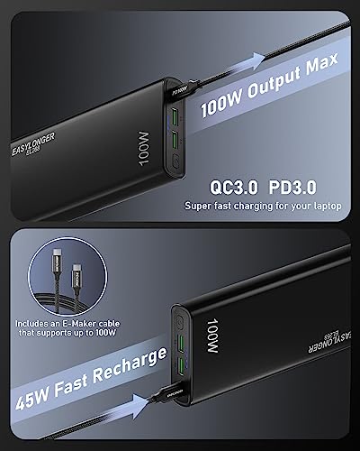 26800mAh Portable Laptop Power Bank with Fast-Charging PD