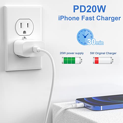 3 Pack iPhone Fast Charger Set with 20W PD