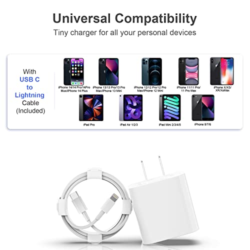 3 Pack iPhone Fast Charger Set with 20W PD