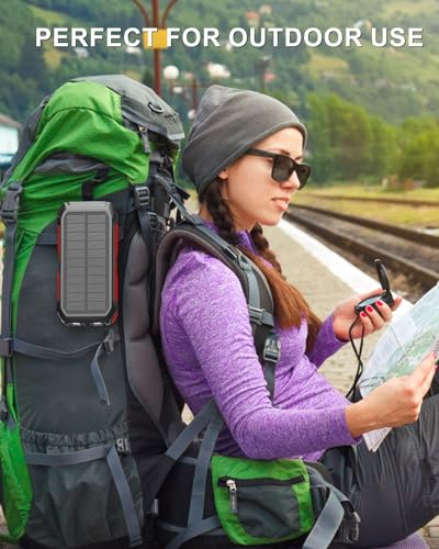 Hiluckey Solar Power Bank Charger: Fast Charging, Portable