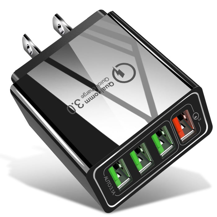 Borz 4-Port Fast Charger for iPhone & Samsung