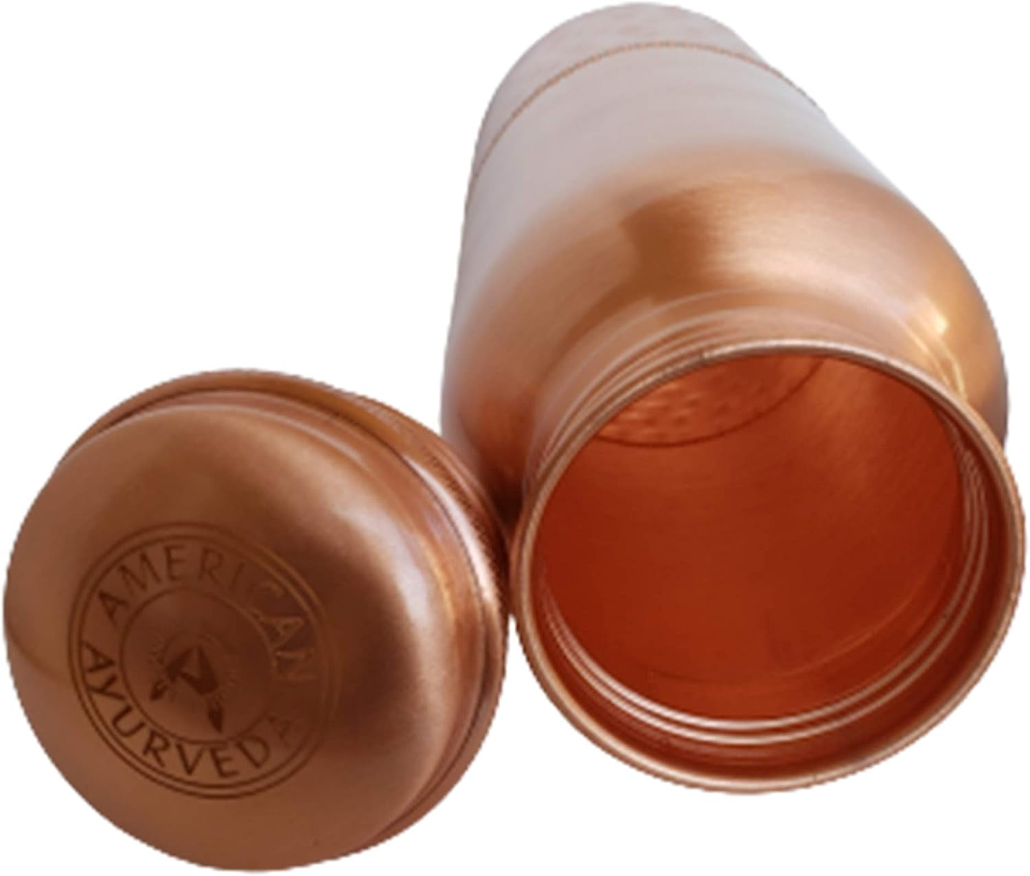 Pure Copper Yoga Water Bottle 600ml/20 Oz