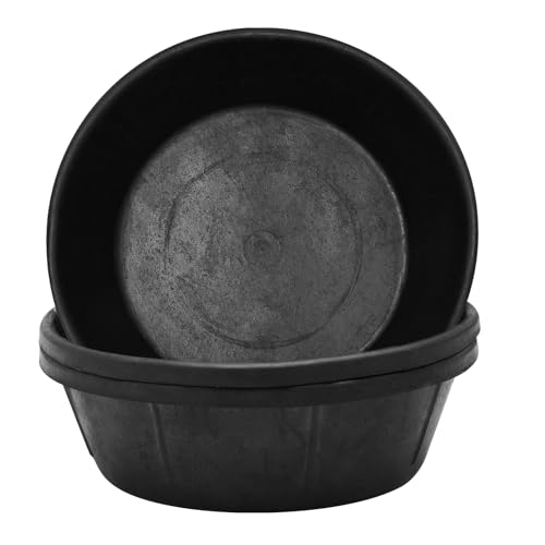 Rubber Feed Pan - 8 Quart, Large Utility Bucket