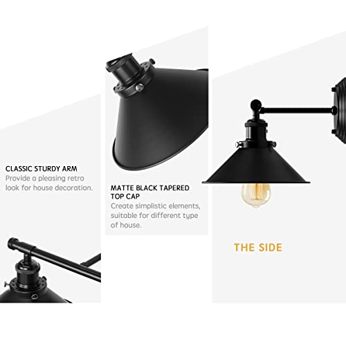 Matte Black Farmhouse Vanity Lighting for Bathroom