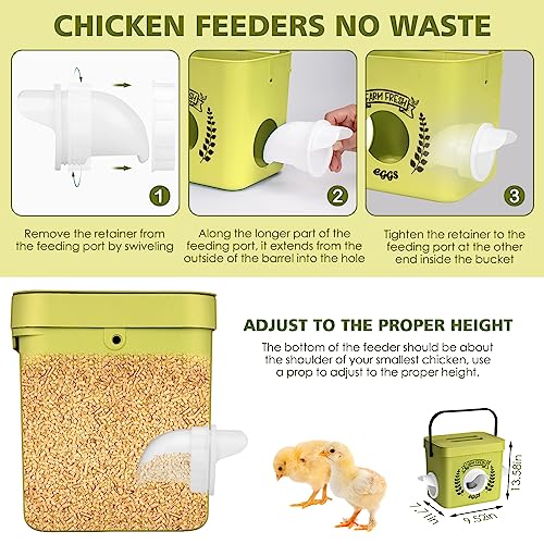 10 LB Chicken Feeder with 3 Ports