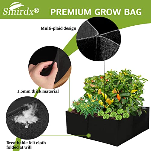 Durable Fabric Raised Garden Bed for Vegetables and Flowers