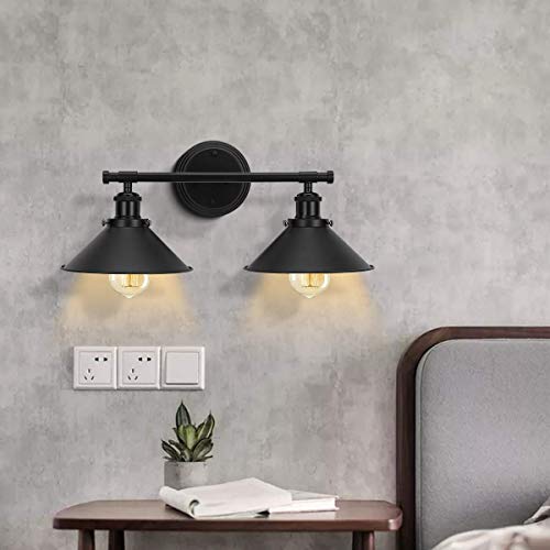Matte Black Farmhouse Vanity Lighting for Bathroom