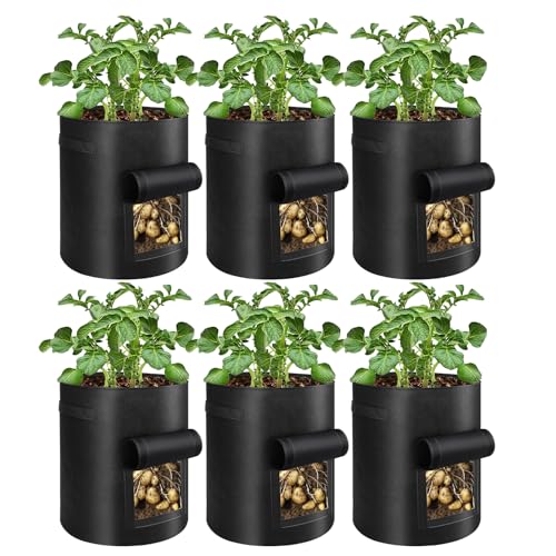 6-Pack Potato Grow Bags - 10 Gallon Planters