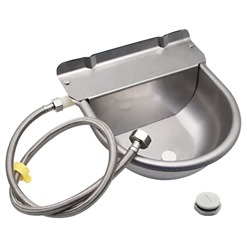 Stainless Steel Automatic Waterer Bowl for Homestead Animals
