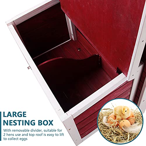 Petsfit Outdoor Chicken Coop with Removable Bottom