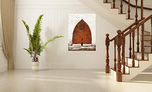 Red Barn Canvas Wall Art - Hand-Painted Homestead Decor