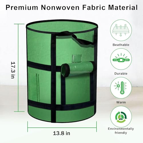 4-Pack 10 Gallon Grow Bags with Harvest Window