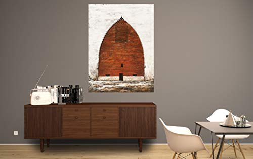 Red Barn Canvas Wall Art - Hand-Painted Homestead Decor