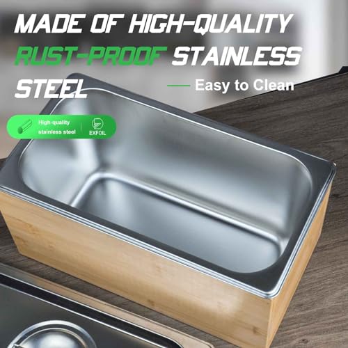 Indoor Countertop Compost Bin with Stainless Steel Insert