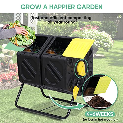 Dual Chamber Compost Bin: Heavy Duty Homesteading Essential