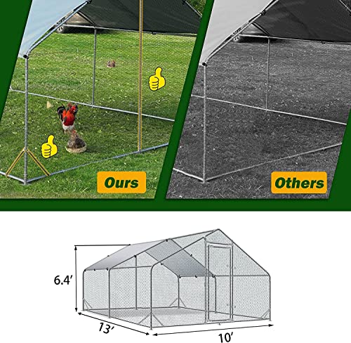 Durable Chicken Coop for Outdoor Homesteading (10' x 13' x 6.5')
