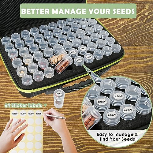 Homesteading: Garden Seed Storage Organizer - 60 Slots