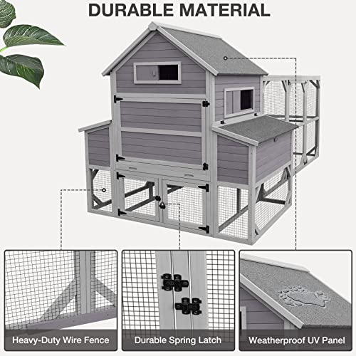Extra Large Outdoor Chicken Coop for 10 Chickens