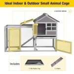 Outdoor Rabbit Hutch with Run, Guinea Pig House