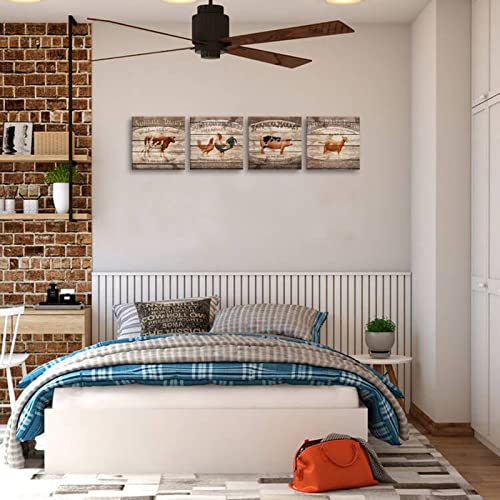Farm Animal Canvas Wall Art