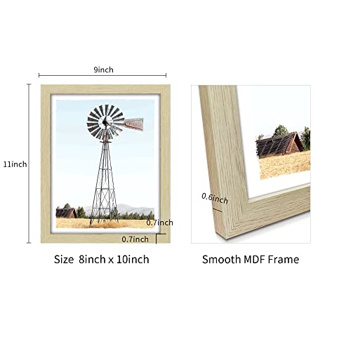 Country Landscape Framed Wall Art: Highland Cow Print