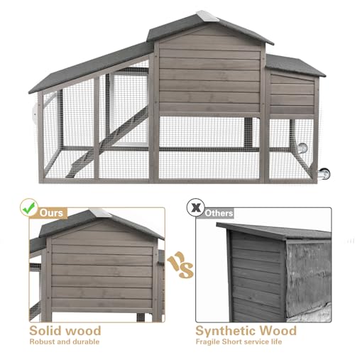Wooden Hen House for 2-3 Chickens - Indoor/Outdoor