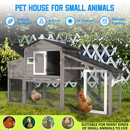 Wooden Hen House for 2-3 Chickens - Indoor/Outdoor