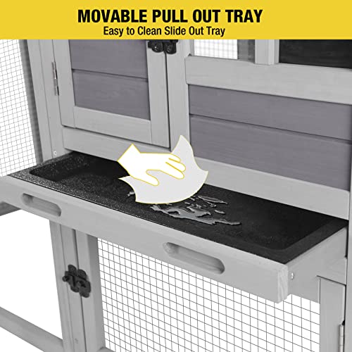 Outdoor Rabbit Hutch with Run, Guinea Pig House