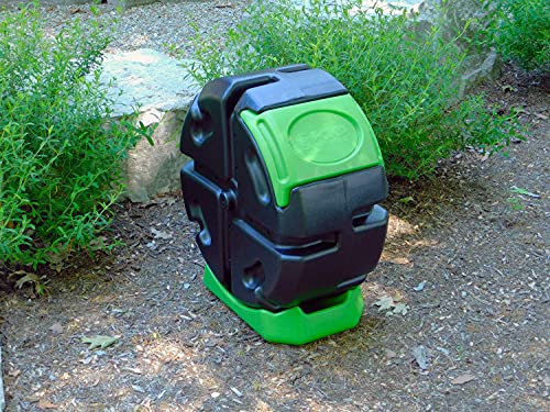 Outdoor 19-Gallon Rolling Tumbling Composter - Rotating Garden Bin