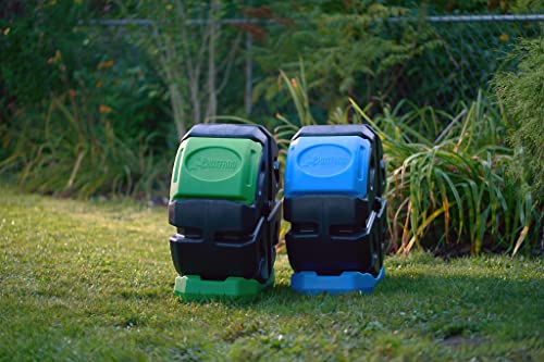 Outdoor 19-Gallon Rolling Tumbling Composter - Rotating Garden Bin