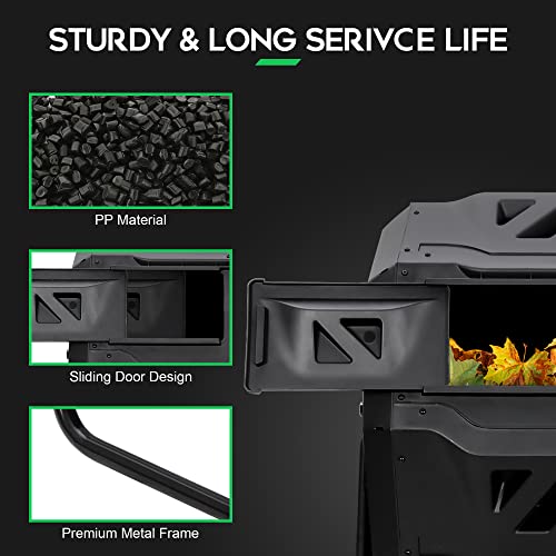 Dual Chamber Tumbling Composter 43 Gallon - Homesteading