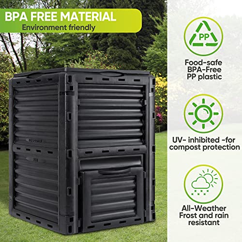 Large BPA-Free Compost Bin for Homesteading
