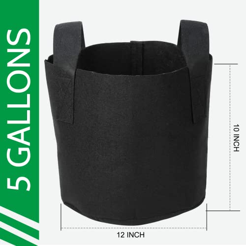12-Pack JERIA Aeration Grow Bags with Plant Labels