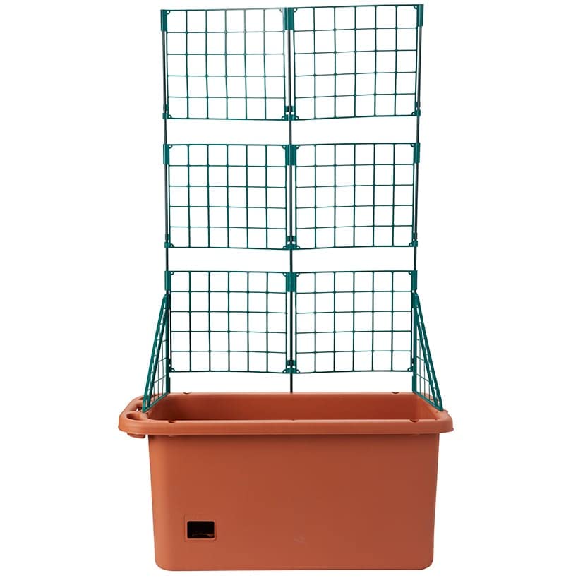 Mobile Vegetable Planter Box with Trellis