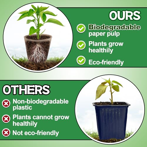 Biodegradable Peat Pots with Plant Markers - Homesteading