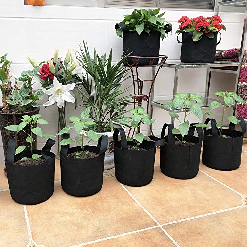 12-Pack JERIA Aeration Grow Bags with Plant Labels