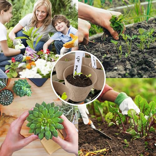 Biodegradable Peat Pots with Plant Markers - Homesteading