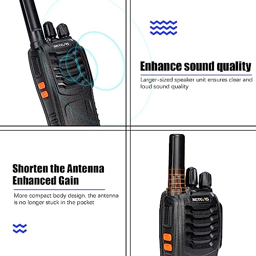 10 Pack Retevis H-777 Long Range Walkie Talkies