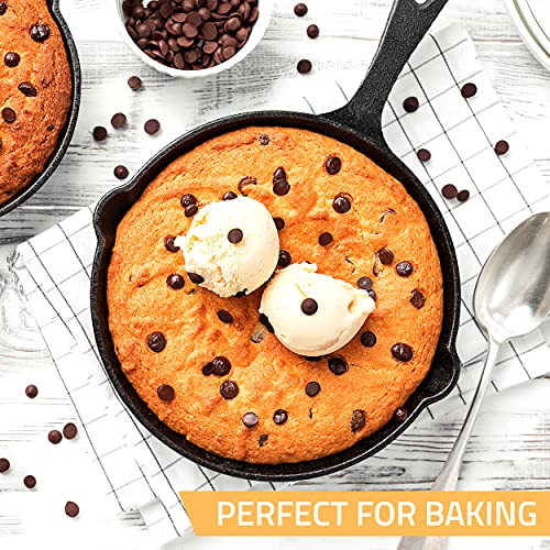Pre-Seasoned Cast Iron Skillet Set - 3 Piece