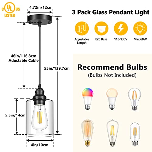 Adjustable Black Pendant Lighting for Homesteading Spaces