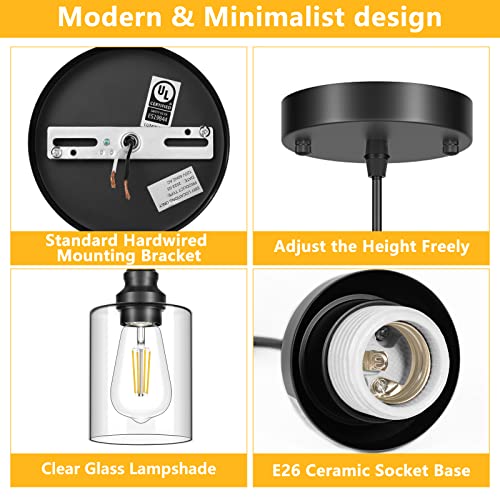 Adjustable Black Pendant Lighting for Homesteading Spaces