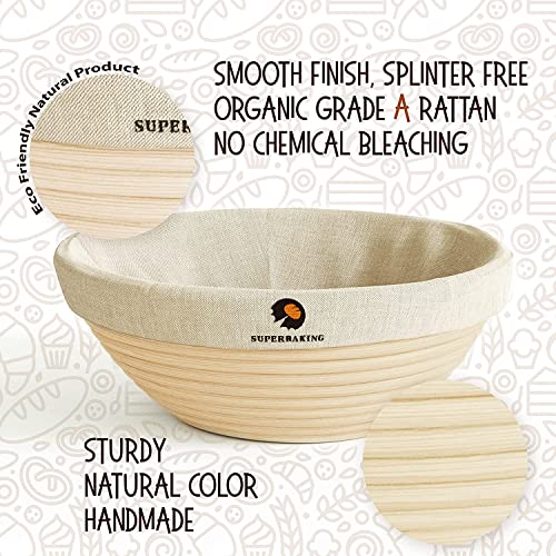9 inch Round Bread Proofing Basket for Sourdough Starter