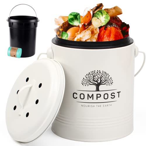 1.3 Gallon Countertop Kitchen Compost Bin