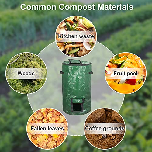 Reusable Yard Waste Bags, 34 Gallon (2 Pack)