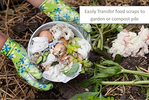 Large Copper Kitchen Compost Pail for Homesteading